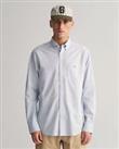 Men's Gant Regular Fit Broadcloth Shirt in Blue - 2XL Regular