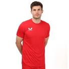 Men's Castore Training T-Shirt in Red - S Regular