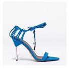 Women's Shoes Reiss Zhane Strap Stiletto Heels in Blue - UK 7 Regular