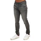 Men's Jeans Duck and Cover Tranfold Zip Fly Slim Fit in Grey - 32R Regular