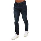 Men's Jeans Duck and Cover Tranfold Zip Fly Slim Fit in Blue - 34R Regular