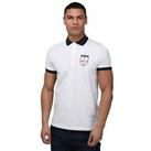 Men's T-Shirt Luke 1977 Bobbys Goal Polo Shirt in White (New with Defect) - M Regular
