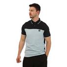 Men's T-Shirt Weekend Offender Lario Block Short Sleeve Polo Shirt in Blue - 2XL Regular