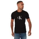 Men's Calvin Klein Jeans Organic Cotton Logo T-Shirt in Black - XS Regular