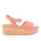 Women's Sandals Fit Flop Eloise Suede Back-Strap Wedge in Pink