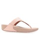 Women's Sandals Fit Flop Lulu Leather Toe Thong Slip on in Pink