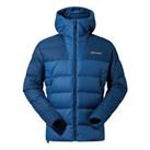 Men's Coat Berghaus Urban Ronnas Reflect Hooded Full Zip Jacket in Turquoise - 3XL Regular
