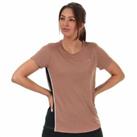 Women's Under Armour Tech Colour Block Regular Fit T-Shirt in Brown