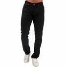 Men's Replay Grover Button Fly Straight Leg Jeans in Black