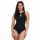 Women's Speedo Sculpture Vivashine Body Shaping Swimsuit in Black - 18 Regular