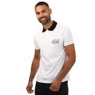 Men's Diesel T-Randy Regular Fit Cotton Polo Shirts in White - XL Regular