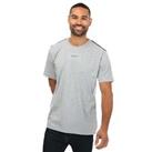 Men's NICCE Sofa Short Sleeve Cotton Blend T-Shirt in Grey - S Regular