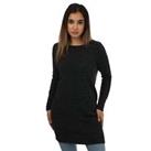 Women's Only Rica Life Long Sleeve Pullover Jumper Dress in Black - 8 Regular
