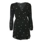 Women's Only Nova Lux Tia V Neck Wrap Dress in Black - 10 Regular