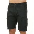 Men's Jack Jones Charlie Dave Zip Fly Regular Fit Cargo Shorts in Black - L Regular