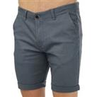 Men's Jack Jones Basic Zip Fly Regular Fit Chino Shorts in Blue - 2XL Regular