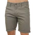 Men's Jack Jones Rick Original Zip Fly Regular Fit Shorts in Grey - 2XL Regular