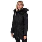 Women's Only Iris Winter Detachable Trim Hooded Parka Jacket in Black - 6 Regular