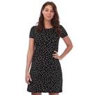 Women's Only Bera Lace Up Back Loose Fit Jersey Dress in Black - 8 Regular