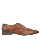 Men's Lambretta Blair Lace up Leather Wing Tip Shoes in Brown
