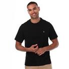 Men's Farah Eddie Crew T-Shirt in Black - L Regular