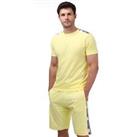 Men's Moschino Tape Short Sleeve Regular Fit Cotton T-Shirt in Yellow - XS Regular
