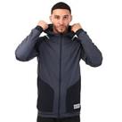 Men's adidas Slim Fit Full Zip Hooded Track Top Jacket in Blue - S Regular