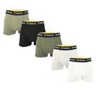 Men's Underwear Boxers Farah Renzo 5 Pack Shorts in Multicolour - L Regular