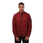 Men's Jacket C.P. Company Tayon L Full Zip Overshirt in Red - L Regular