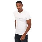 Men's Armani Organic Cotton Logo T-Shirt in White - XL Regular
