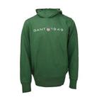Men's Hoodie Gant Graphic Printed Regular Fit Pullover in Green - S Regular