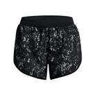 Women's Shorts Under Armour UA Fly-By 2.0 Printed Activewear in Black - 4-6 Regular