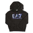 Boy's Emporio Armani EA7 Logo Series Hoody in Black