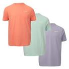 Men's T-Shirts NICCE Sanderson 3 Pack Short Sleeve Cotton in Multicolour - L Regular