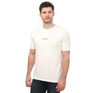 Men's T-Shirt CP Company 24/1 Jersey Resist Dyed Logo Short Sleeve in White - L Regular
