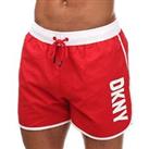Men's Swimwear DKNY Aruba Swim Short in Red - S Regular