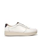 Women's Trainers Fit Flop Rally Leather Panel Lace up Casual in White