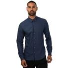 Men's Calvin Klein Button up Extra Slim Shirt in Blue - 2XL Regular