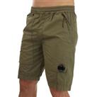 Men's Shorts C.P. Company Rip-Stop Regular Fit Cotton in Green - L Regular