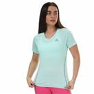Women's adidas Adi Runner Short Sleeve T-Shirt in Green - 4-6 Regular