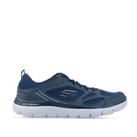 Men's Skechers Summits South Rim Breathable Lace up Trainers in Blue