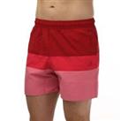 Men's adidas Colorblock Lightweight Quick Dry Swim Shorts in Red - S Regular