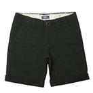 Boy's Jack Jones Junior Zip Fly Regular Fit Chino Shorts in Black - 7-8 Regular