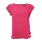 Women's Only Vic Loose Fit Short Sleeve Top in Red - 12 Regular