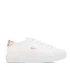 Girl's Lacoste Infant Gripshot Lace up Casual Trainers in White