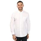 Men's Ben Sherman Long Sleeve Oxford Shirt in White - M Regular