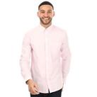 Men's Ben Sherman Long Sleeve Oxford Shirt in Pink - M Regular