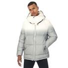 Men's Canadian Detachable Hood Full Zip Regular Fit Jacket in White - L Regular