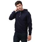 Men's C.P. Company 1/4 Zip Hooded Sweatshirt in Blue - XL Regular