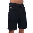 Men's Diesel D-STRUKT Denim Shorts in Blue - 31 inch Regular